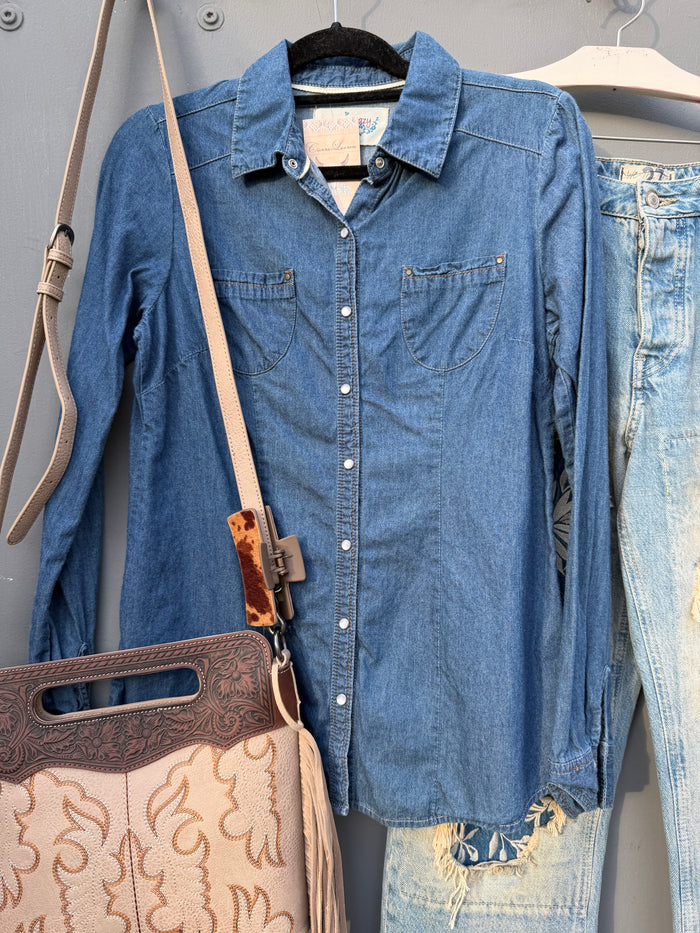 Wrangler Chambray Western Top