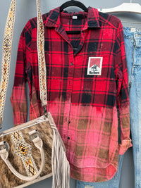 Wild West Buff Check Western Flannel