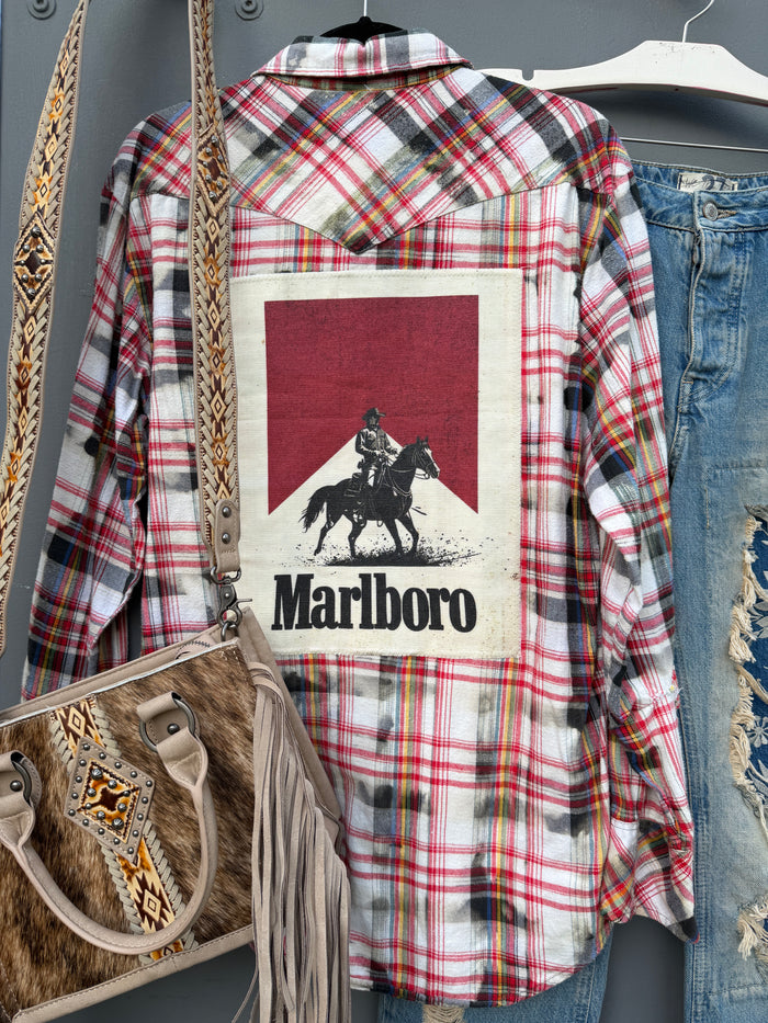 Wild West Distressed Western Flannel