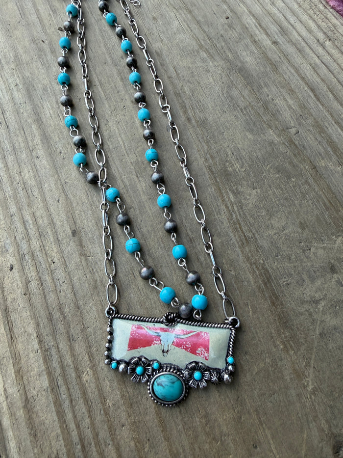 Western Tiered Rodeo Necklace