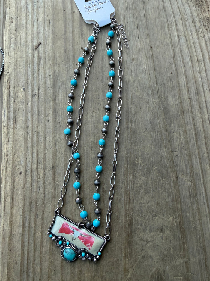 Western Tiered Rodeo Necklace