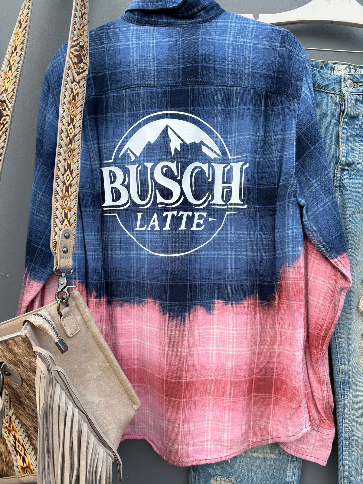 Beer Latte Ombre Flannel