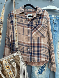 Country Concert Cow Skull Western Gauze Plaid