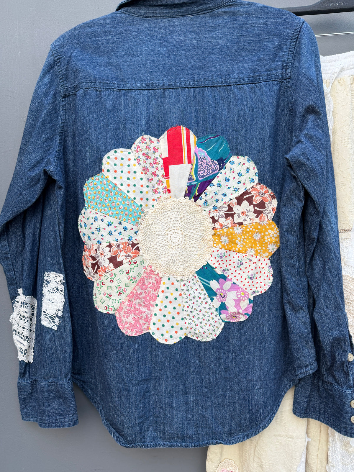 Quilted Denim Western Shirt