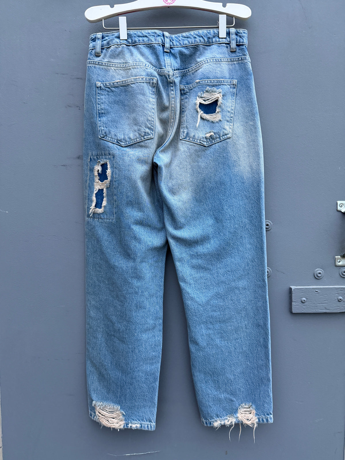 Free People Patchwork Jeans