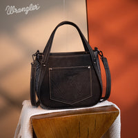 Wrangler Genuine Hair-On Cowhide Tote Bag
