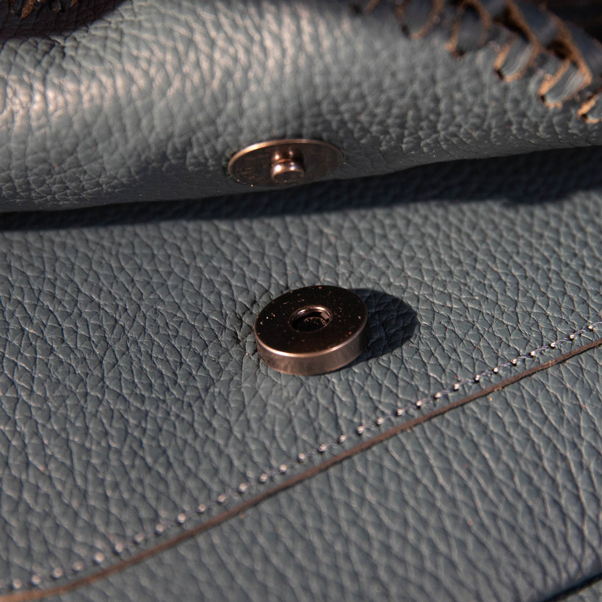 Montana West Genuine Leather Hair-On Cowhide Fringe Bohemian Crossbody - Jean Blue