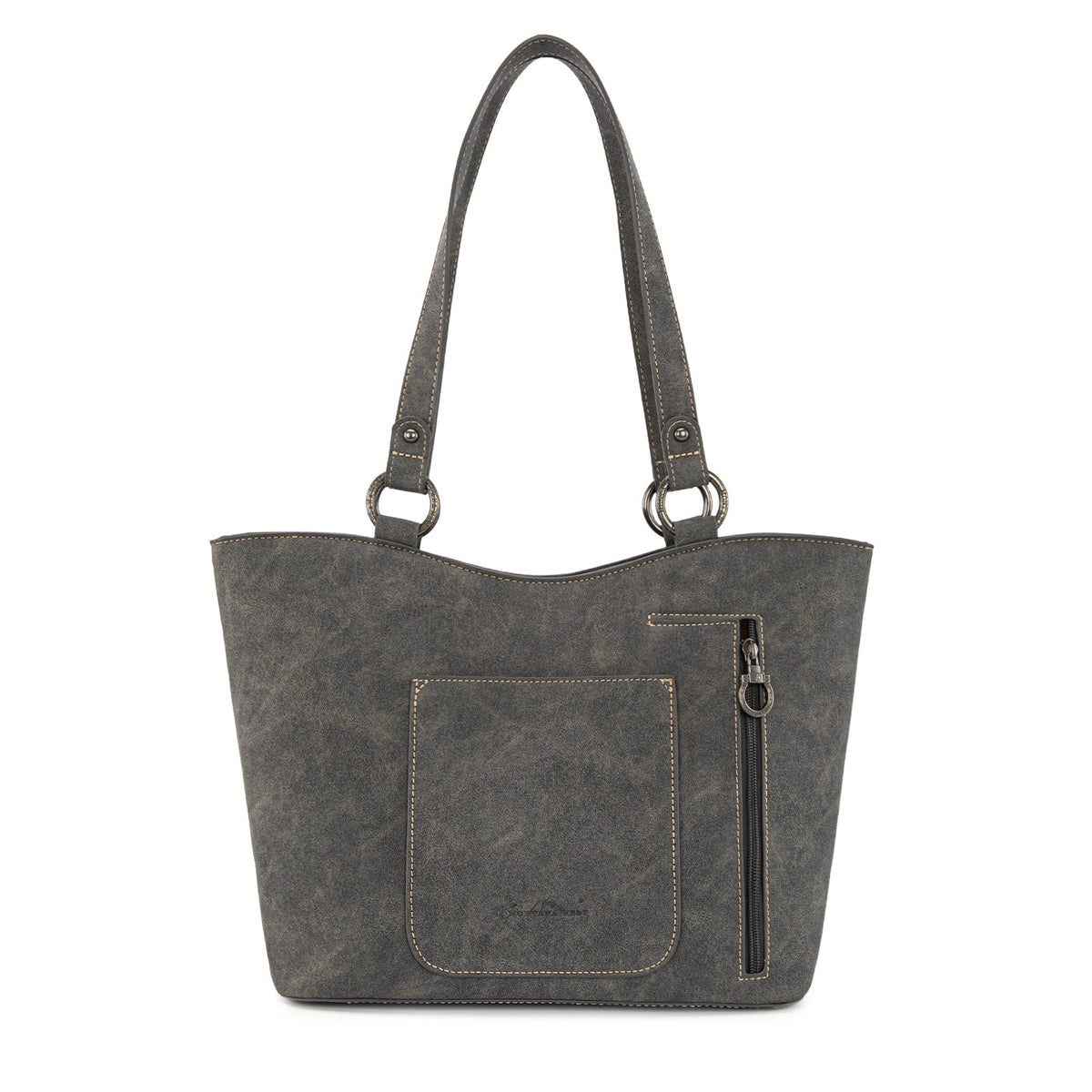 Montana West Fringe Collection Concealed Carry Tote - Gray