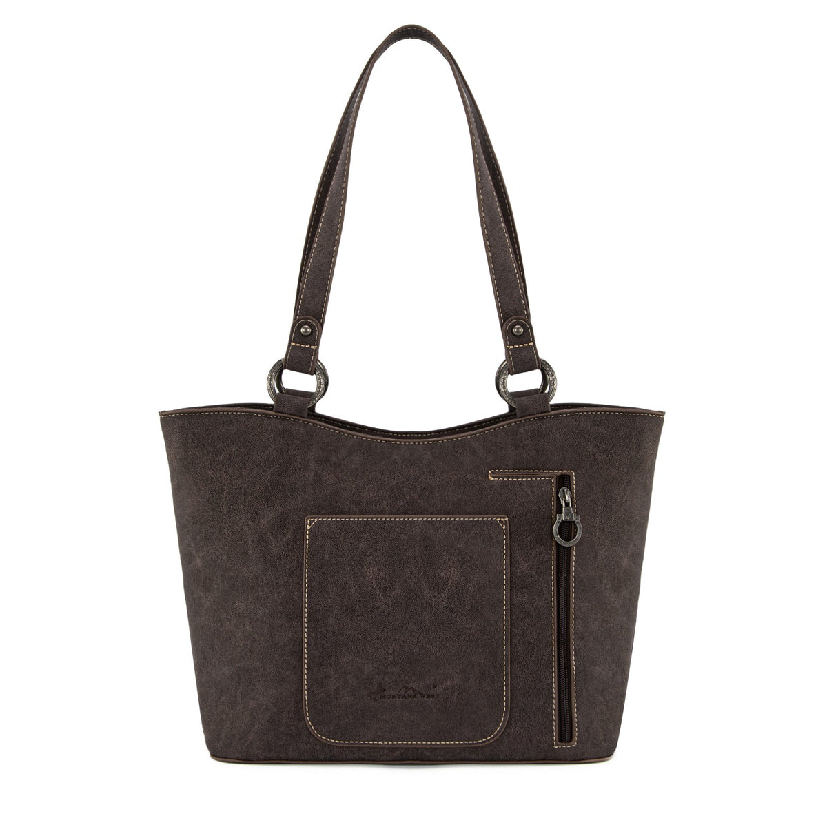 Montana West Fringe Collection Concealed Carry Tote - Brown