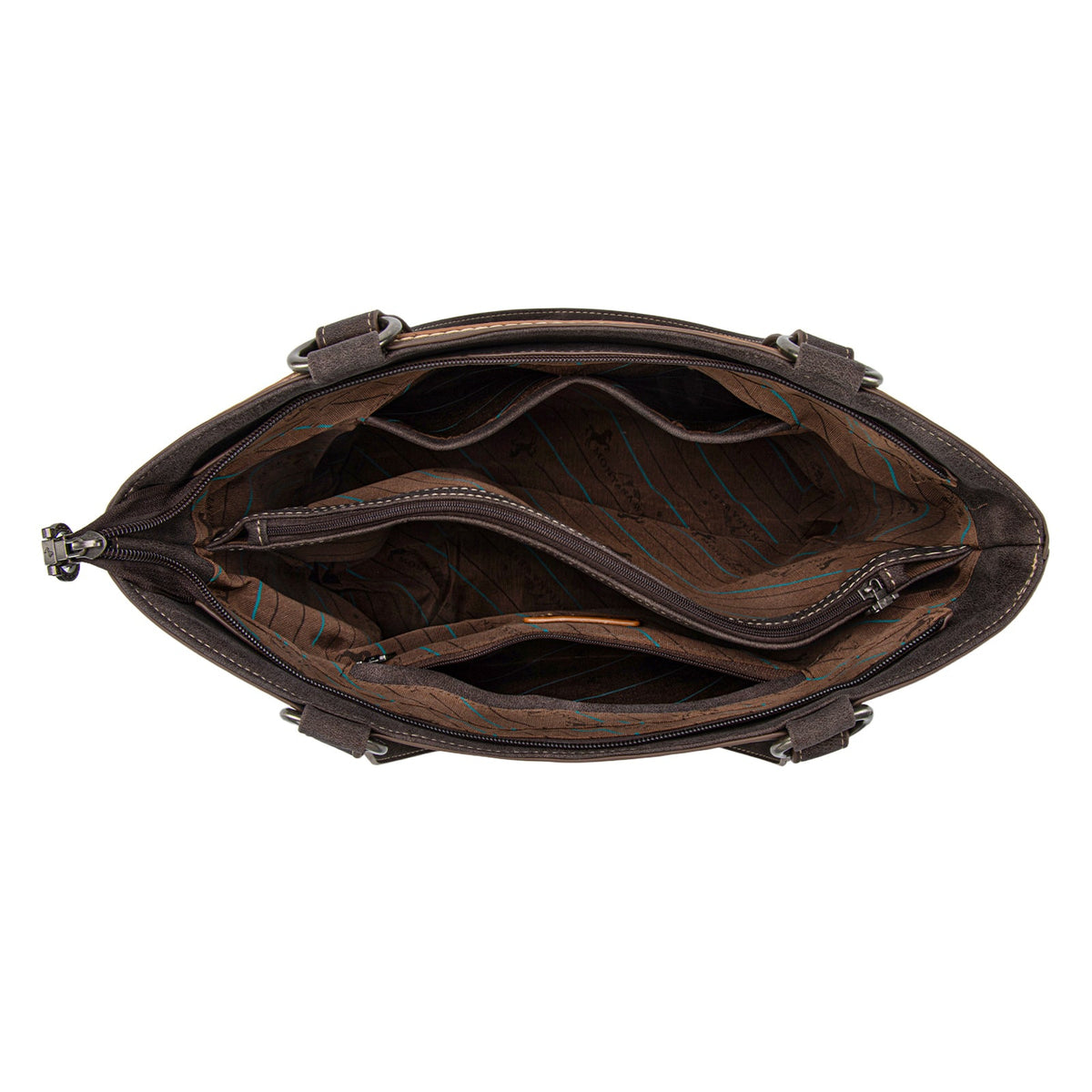 Montana West Fringe Collection Concealed Carry Tote - Brown