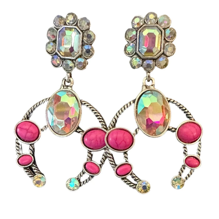 Western Pink Squash Blossom Dangle