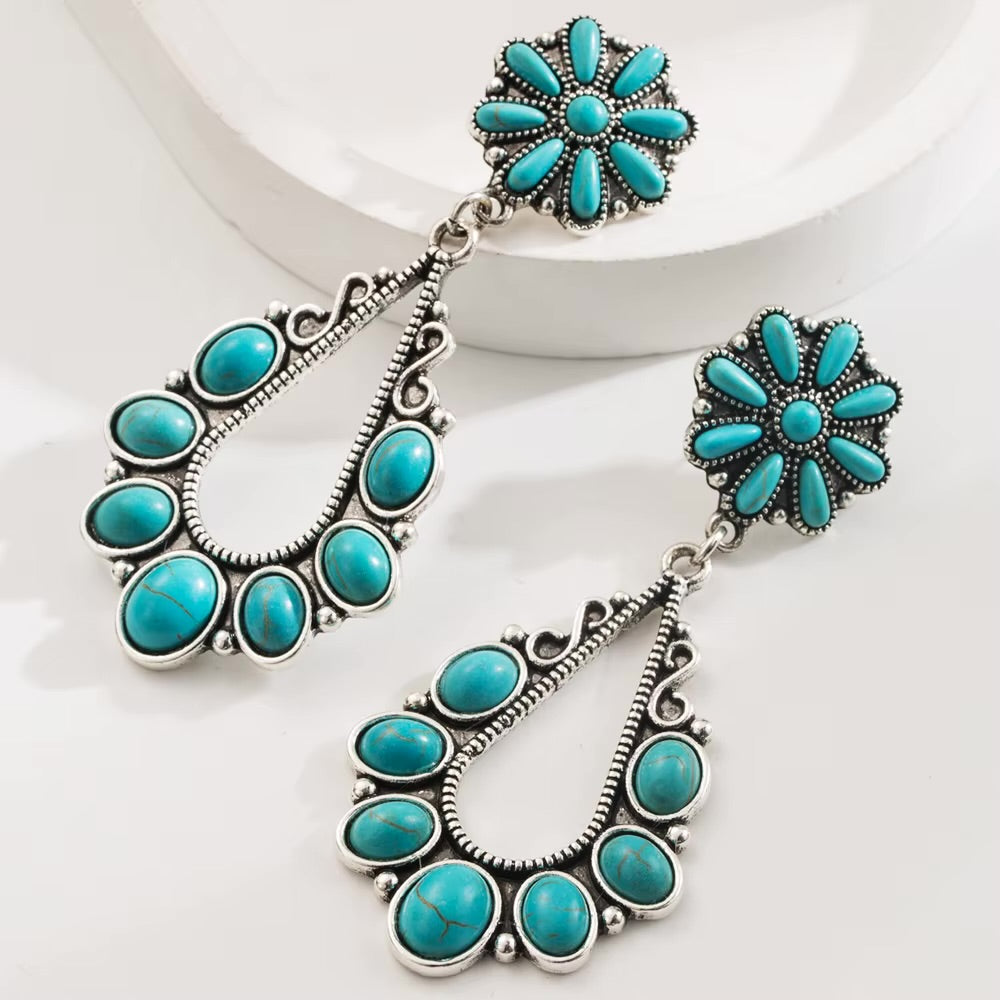 Western Turquoise Dangles
