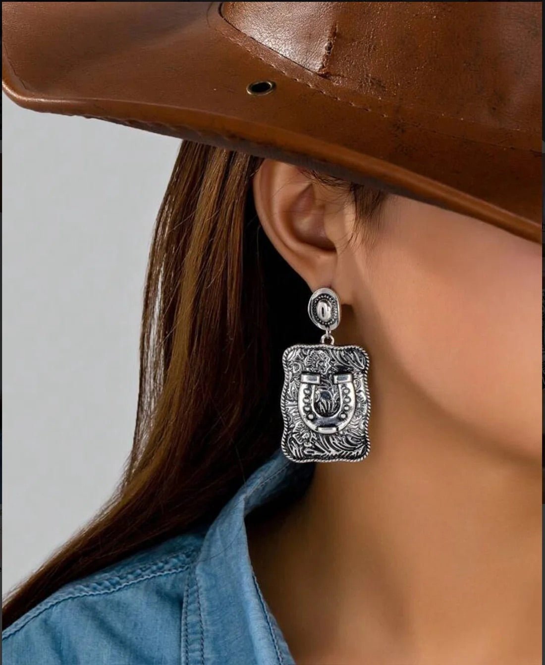 Western Horseshoe Earrings