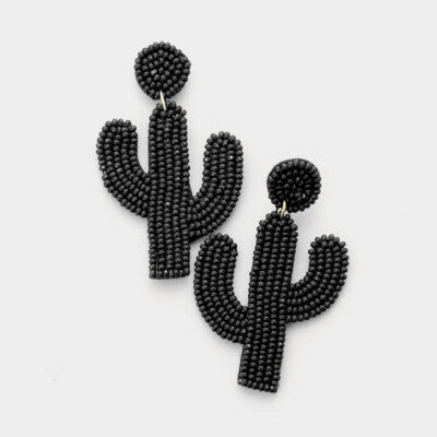 Wild Cactus Seedbead Earrings