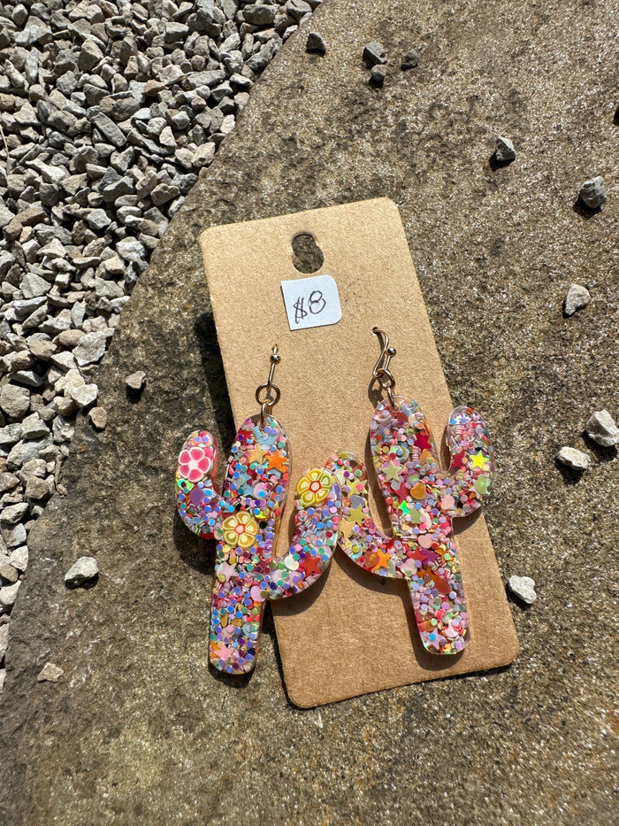 Funky Cactus Earrings