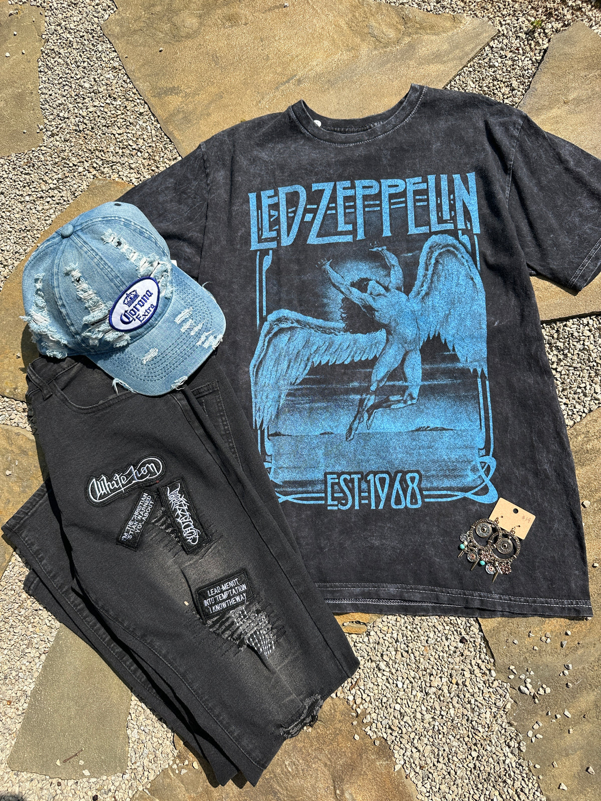 Led Zeppelin Band Tee Mineral Washed