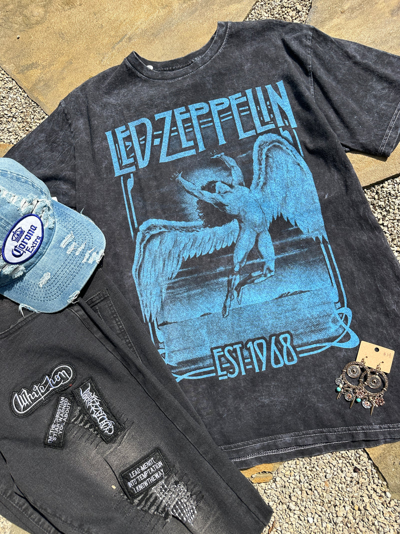 Led Zeppelin Band Tee Mineral Washed