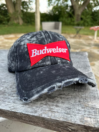 Budweiser Acid Washed Denim Baseball Cap