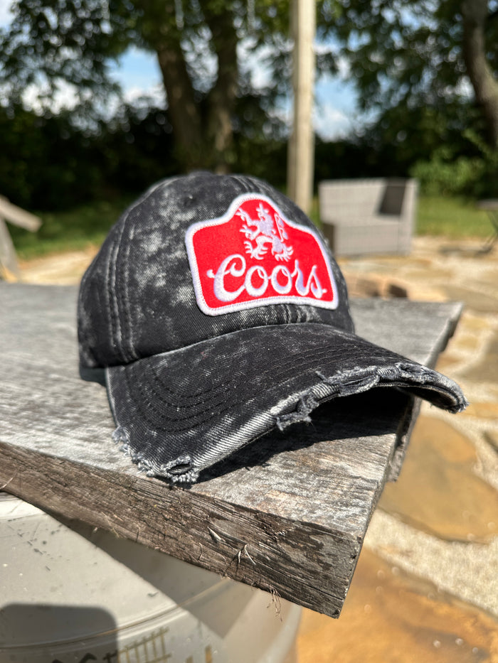 Coors Acid Washed Denim Baseball Cap