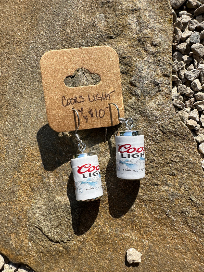 Coors Beer Can Earrings