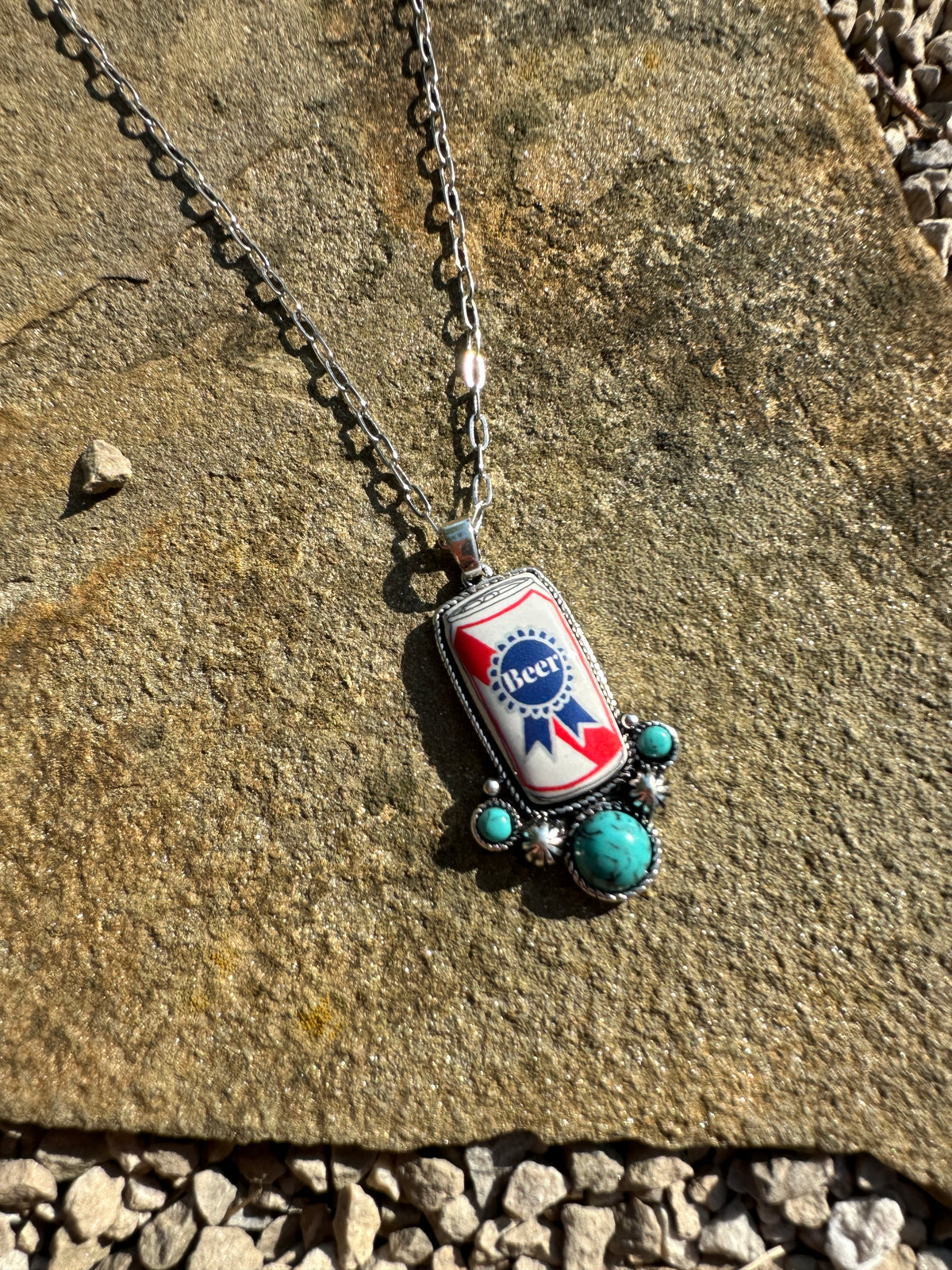 Pabst Blue Ribbon Simple Necklace