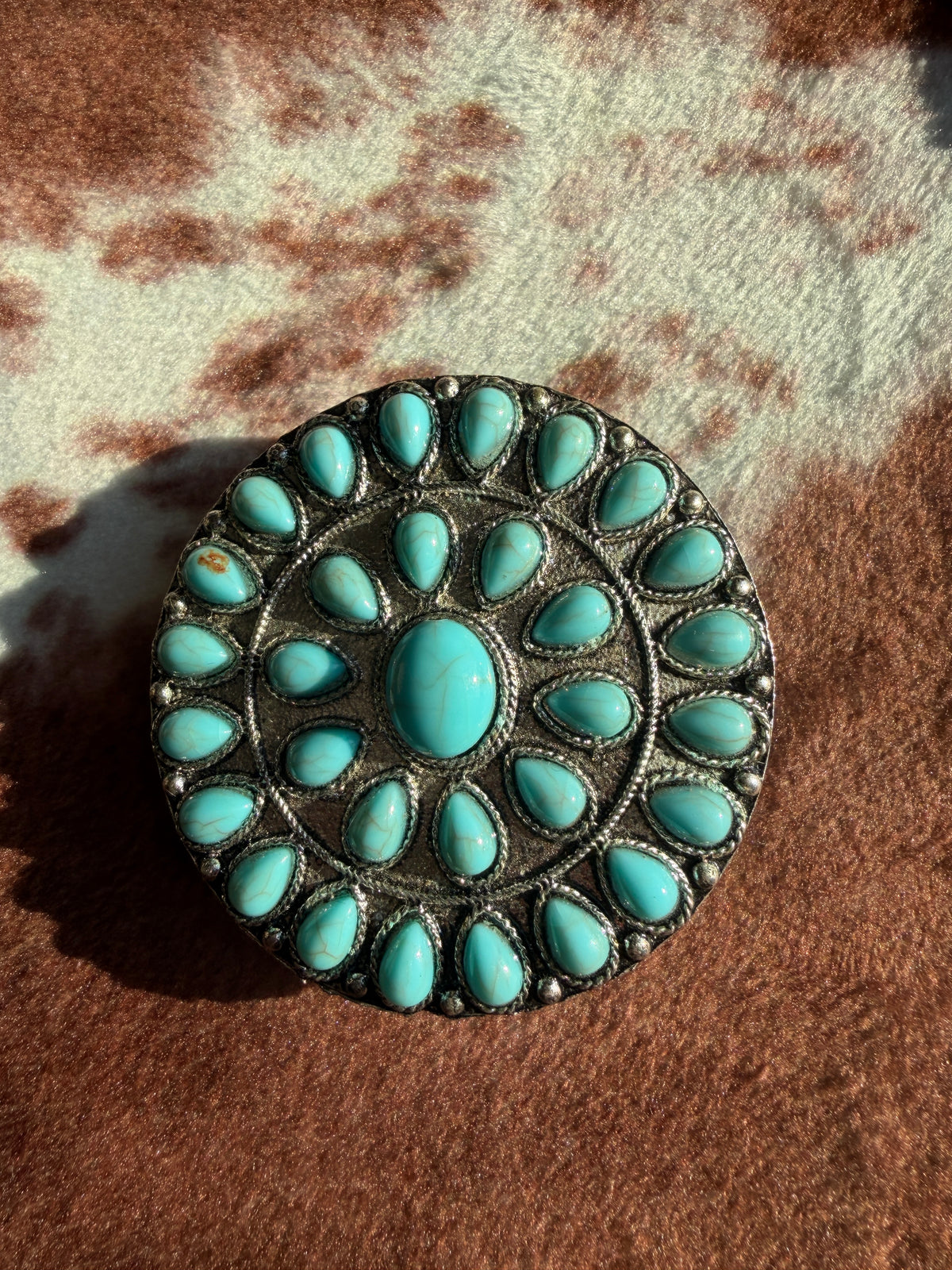 Turquoise Concho Phone Grip