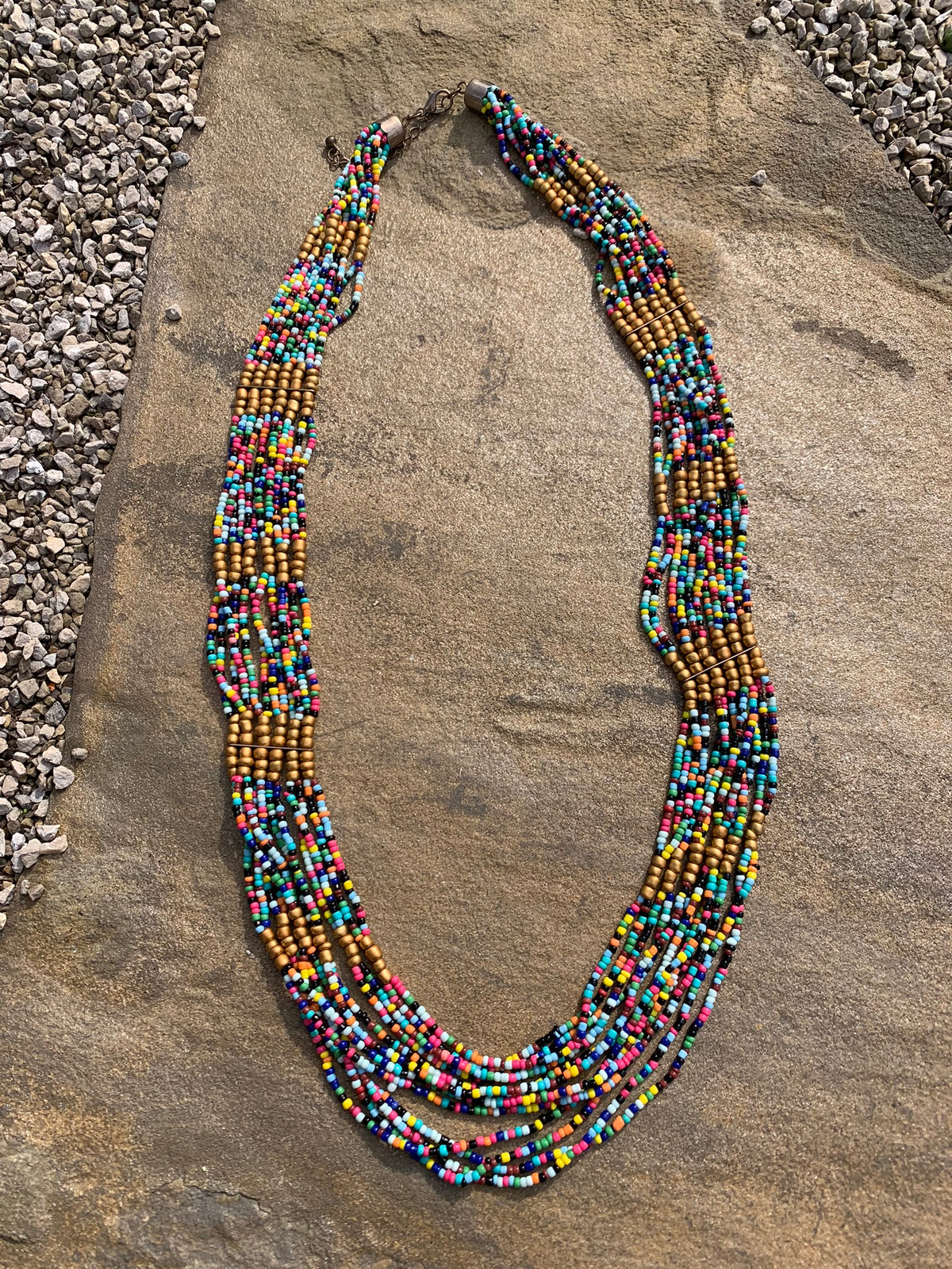 Festival Tiered Beaded Necklace