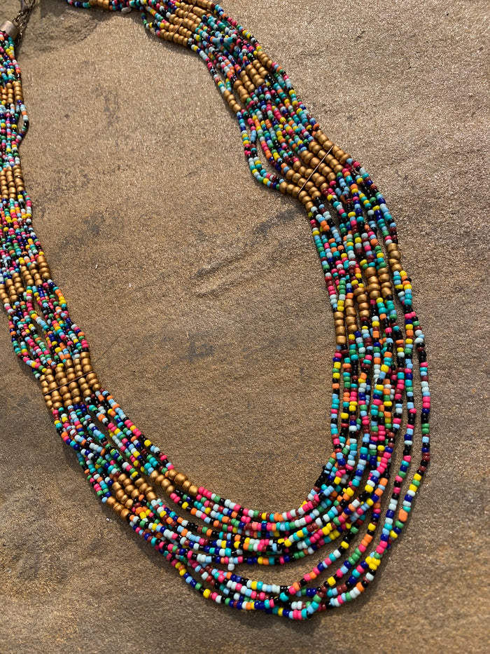 Festival Tiered Beaded Necklace