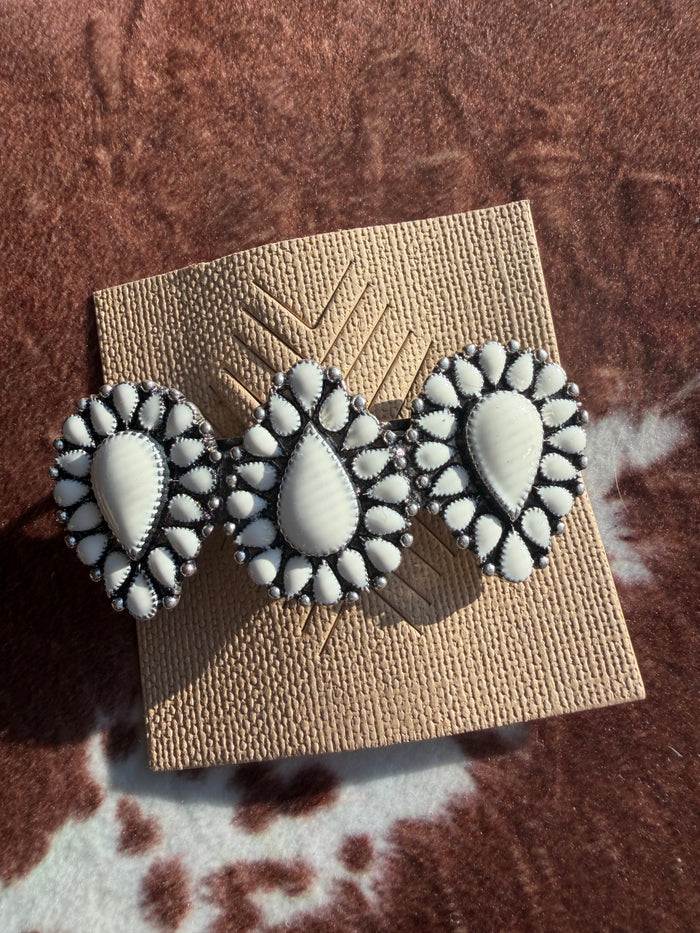 Ivory Western Hair Barrette