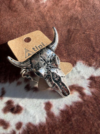 Cow Skull Statement Ring