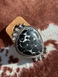 Speckled Western Statement Ring