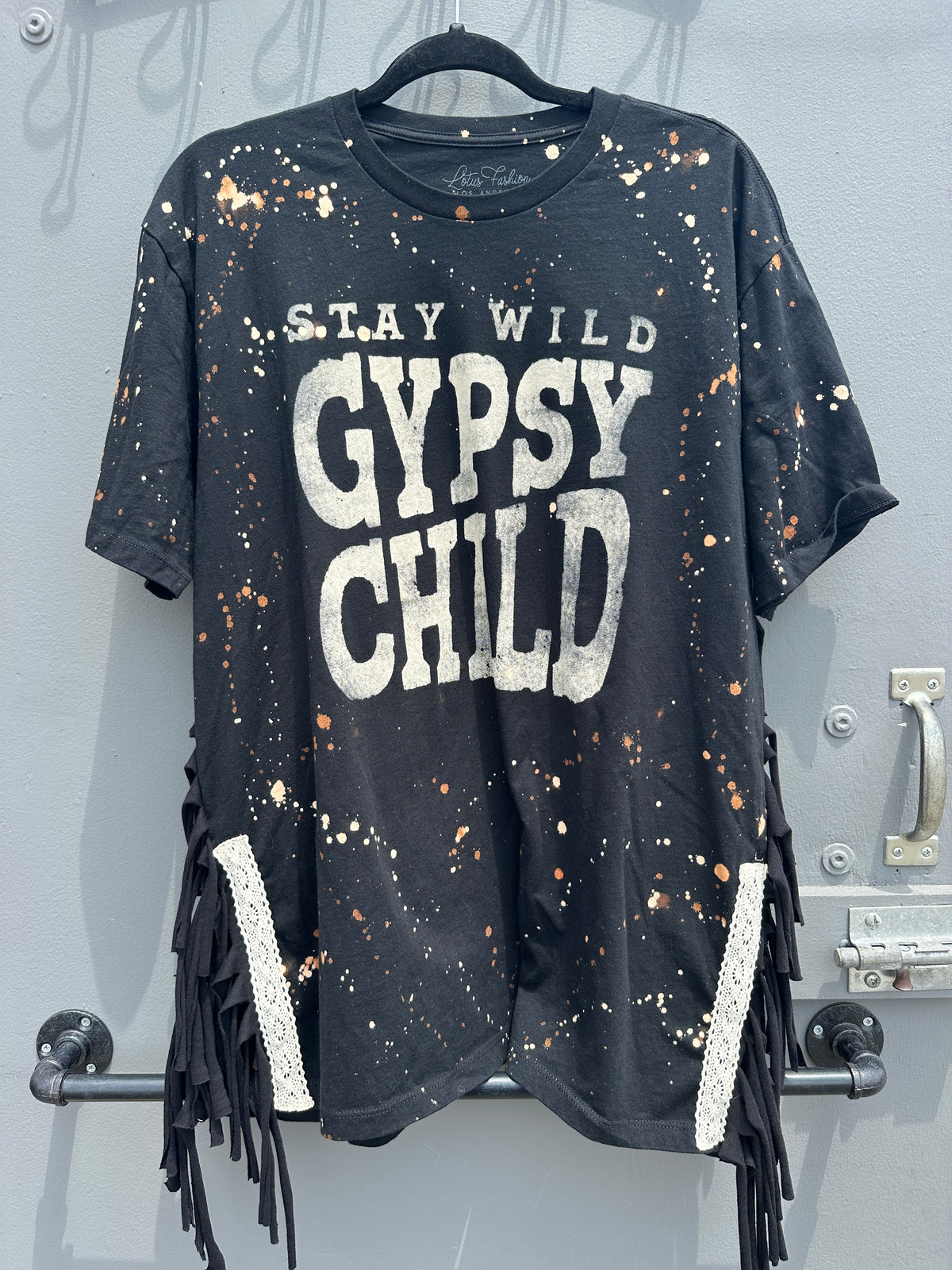 Gypsy Child T- Shirt Dress with Lace