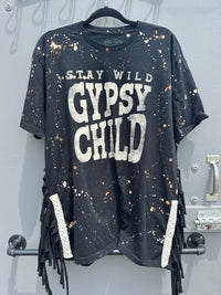 Gypsy Child T- Shirt Dress with Lace