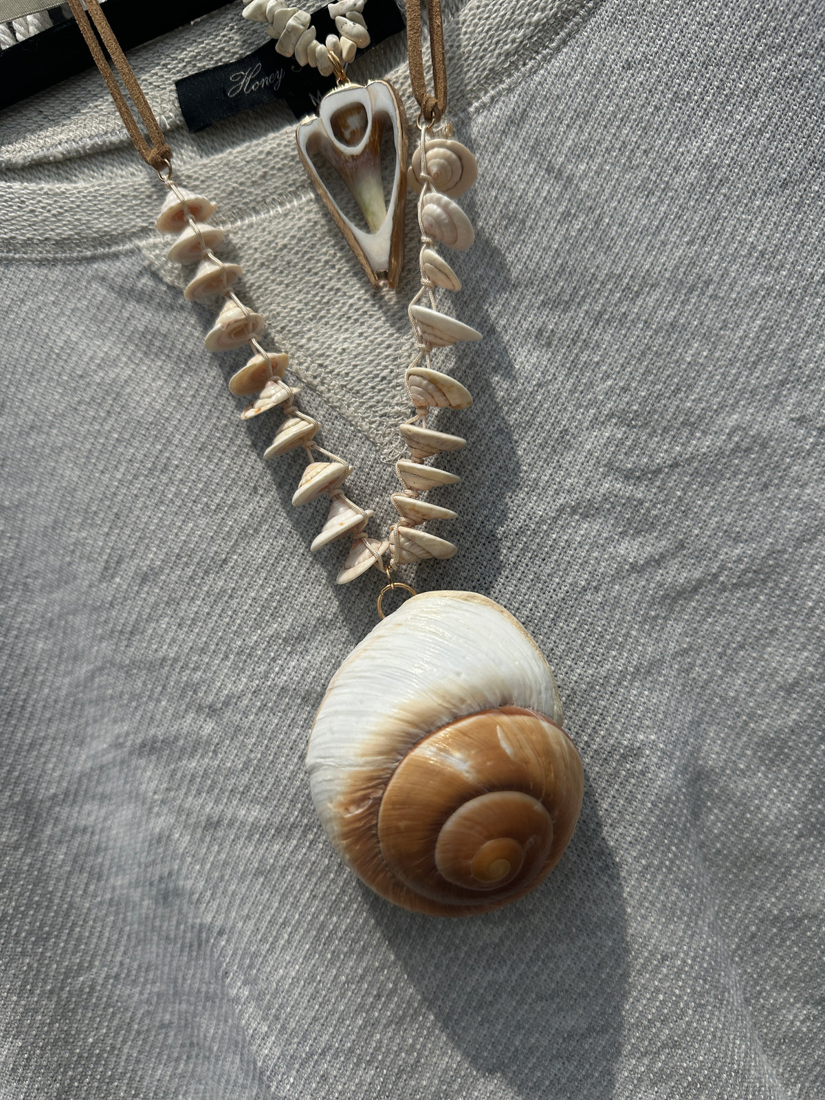 Free People Shell Statement Necklace