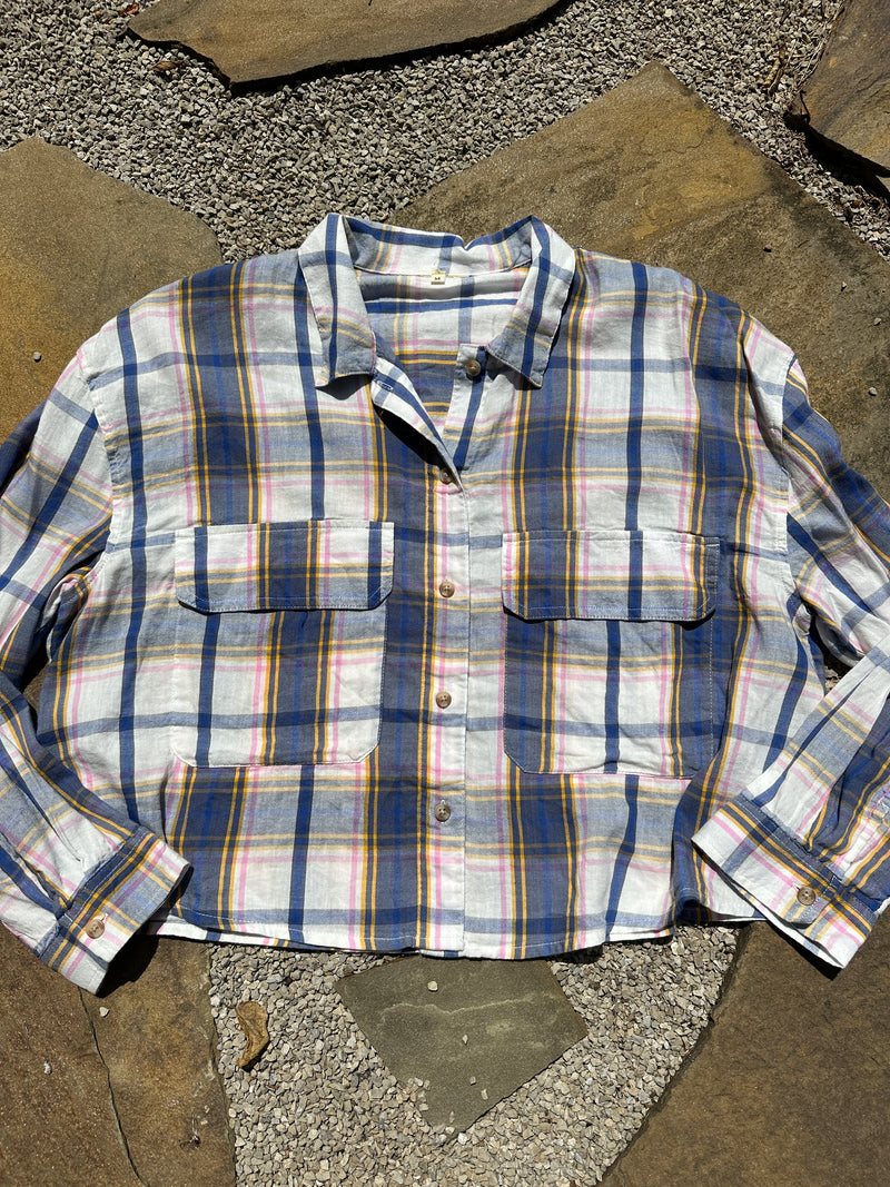 Midnights Crop Flannel - medium