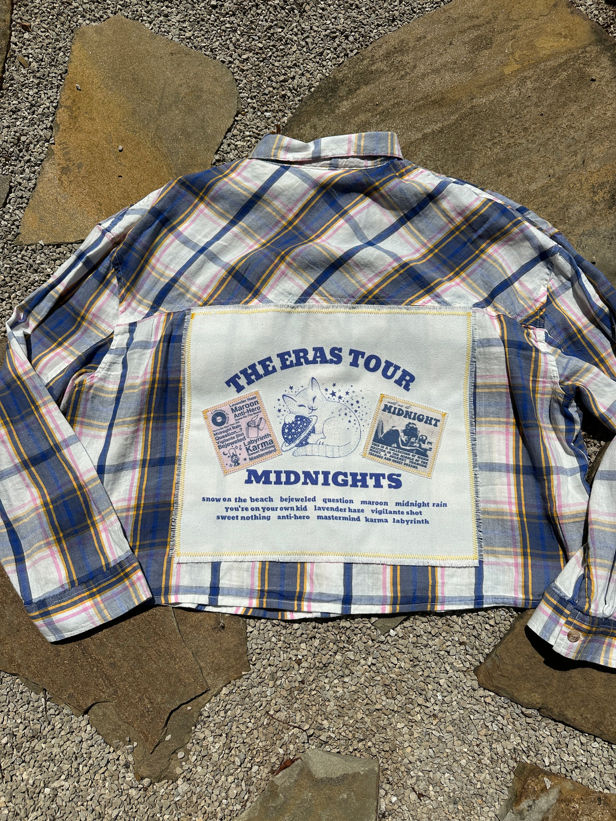 Midnights Crop Flannel - medium