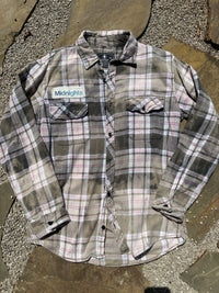 Midnights Distressed Flannel - medium