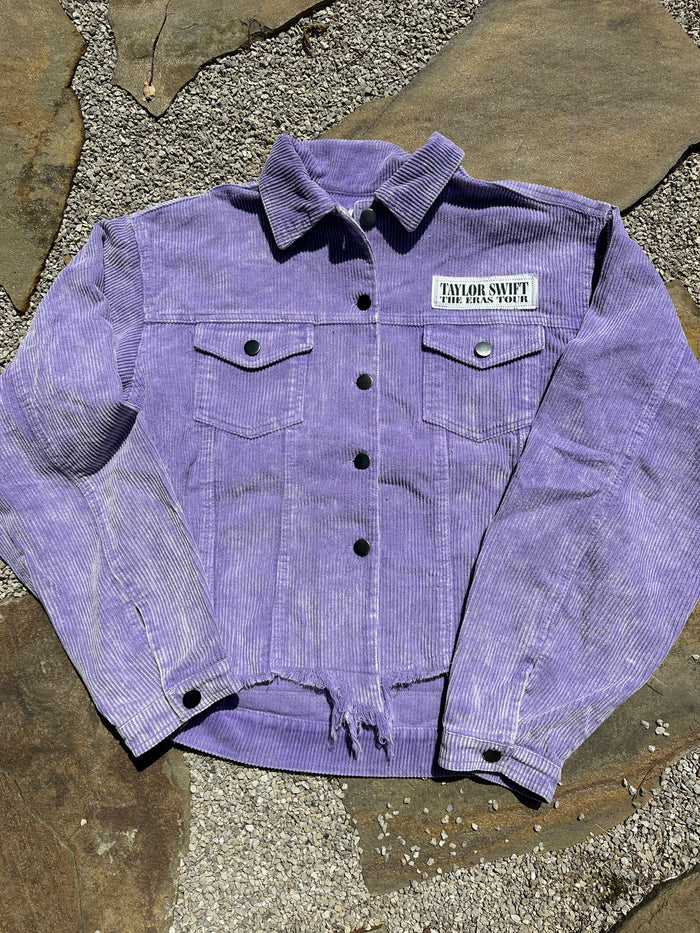 Eras Tour Heart Lilac Shacket