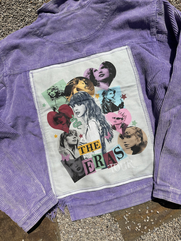 Eras Tour Heart Lilac Shacket