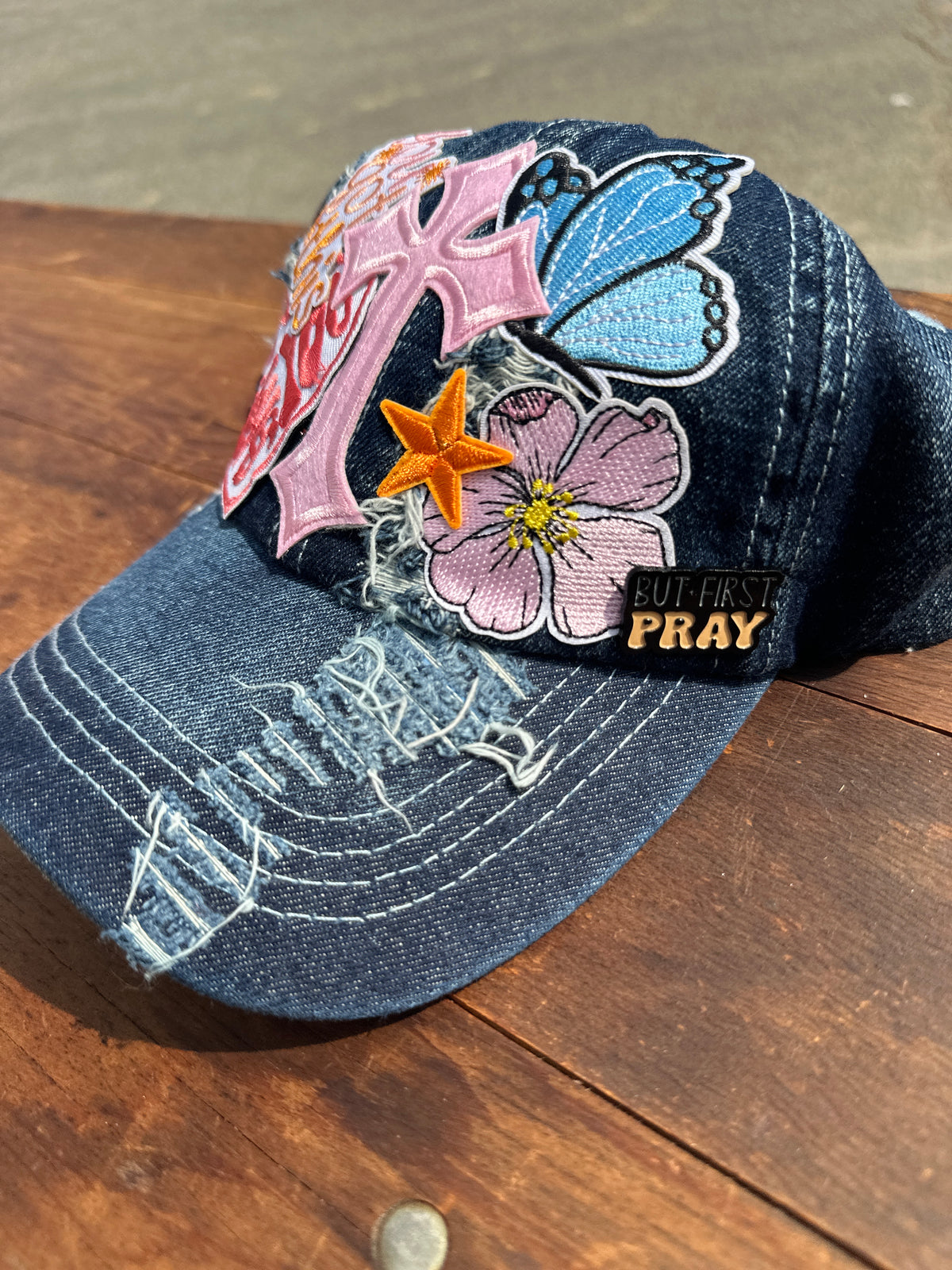 Jesus Loves You Embellished Trucker Hat