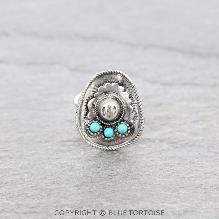 Cowboy Hat Statement Ring