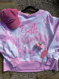 Swiftie Pink Dye Effect Sweatshirt - medium