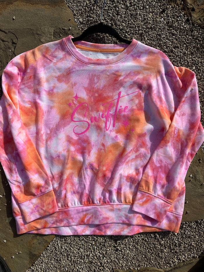 Swiftie Neon Dye Effect Sweatshirt - xsmall