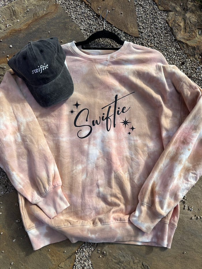 Swiftie Mustard Dye Effect Sweatshirt - medium