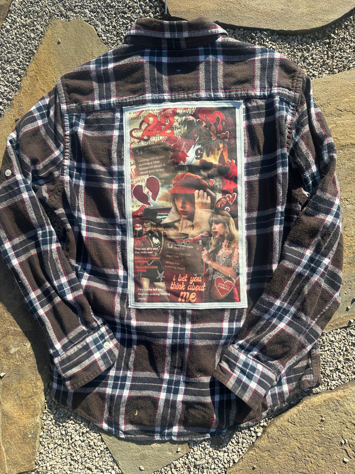 Red Woodsy Flannel - medium