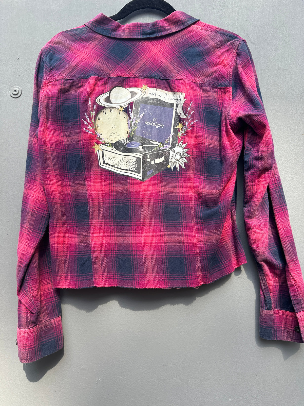 Midnights Crop Flannel  - Kids Large