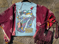 Montana West Genuine Leather Hair-On Cowhide Fringe Bohemian Crossbody - Eggplant