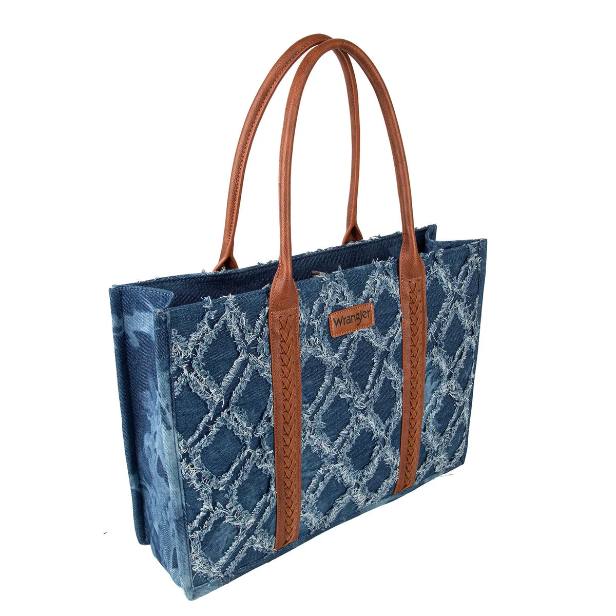 Wrangler Southwest Frayed Denim Large Tote