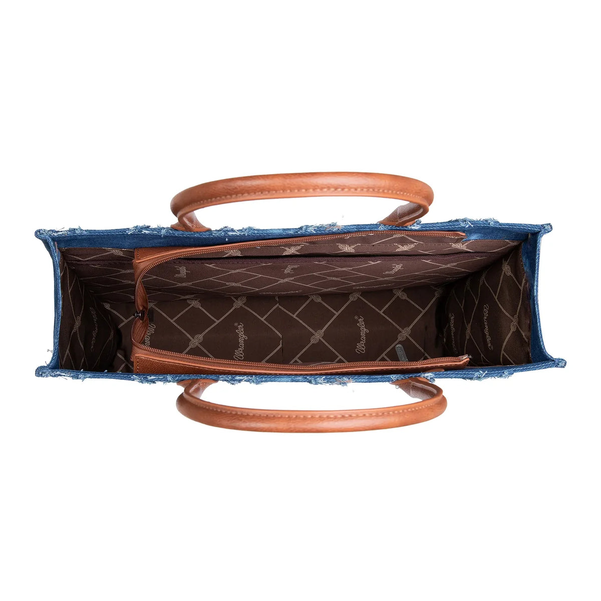 Wrangler Southwest Frayed Denim Large Tote