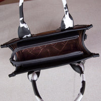 Wrangler Cow Print Concealed Carry Tote/Crossbody -Black